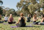 People enjoying nature and wellness activities in Australia.