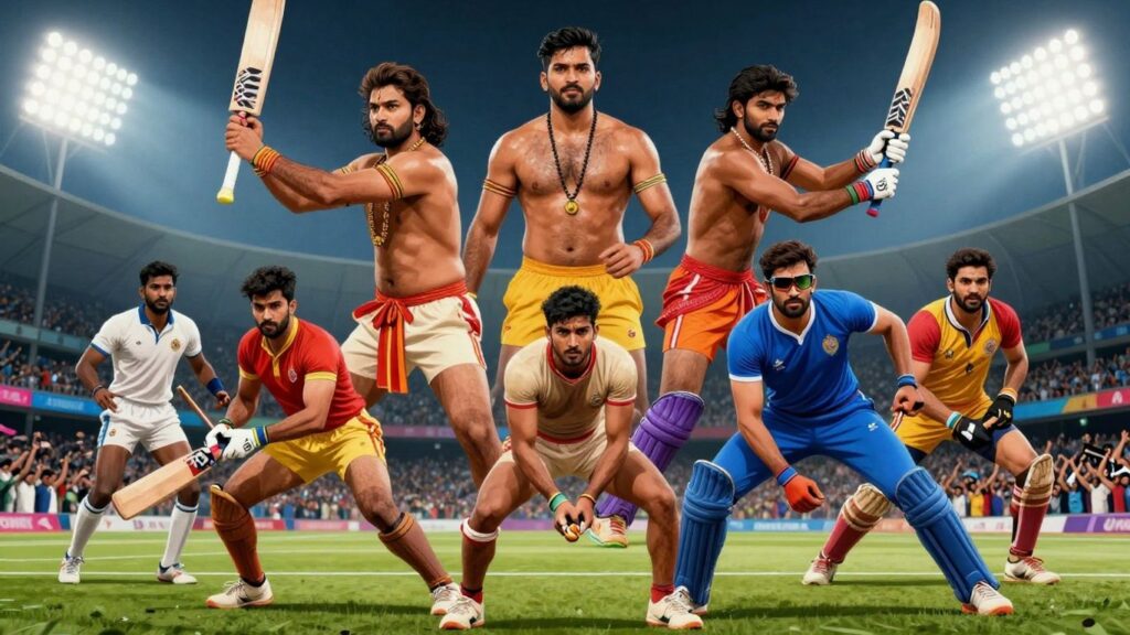 Indian sports evolution: traditional games to global arenas.