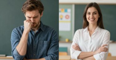 Australian teachers experiencing stress and relief.