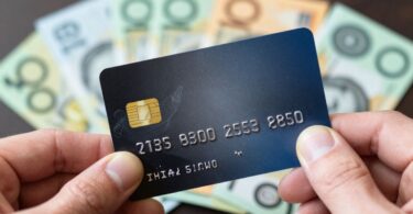 Credit card over Australian money