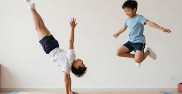 Children enjoying gymnastics and agility at Skylark Sports Australia.