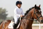 Young rider on a pony at Canberra Riding Club