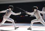 Young fencers in Sydney with foils
