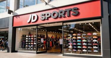 JD Sports Bondi Junction exterior with HOKA shoes