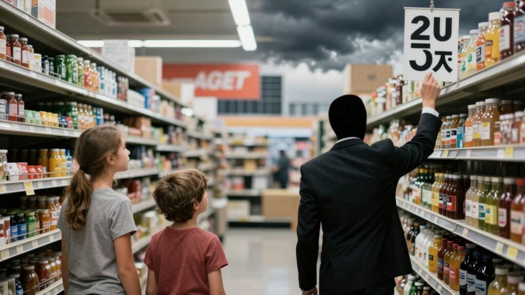 Australian family facing empty shelves amid rising costs.