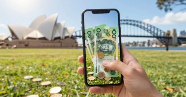 Australian surveys for money with cash and landmarks.