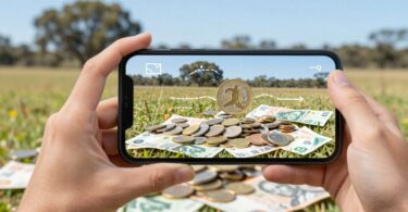 Australian person earning money online via surveys.