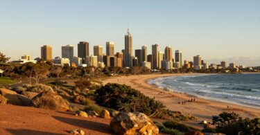Australia's journey to wealth: landscapes and cityscapes.