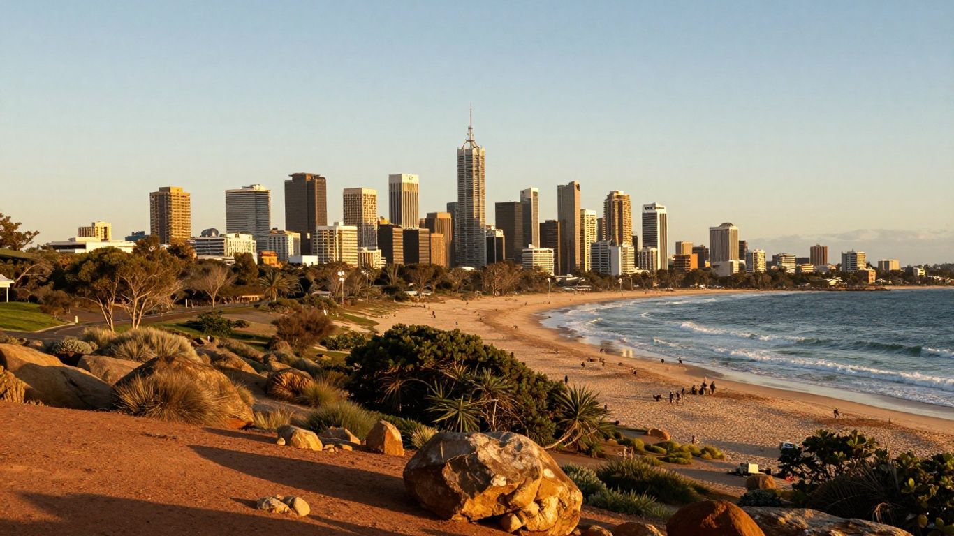 Australia's journey to wealth: landscapes and cityscapes.