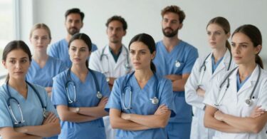 Australian nurses in a mental health care setting.