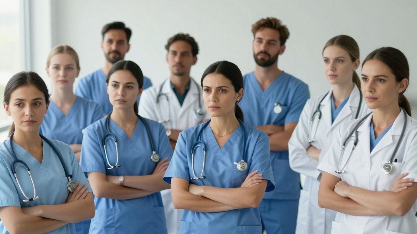 Australian nurses in a mental health care setting.