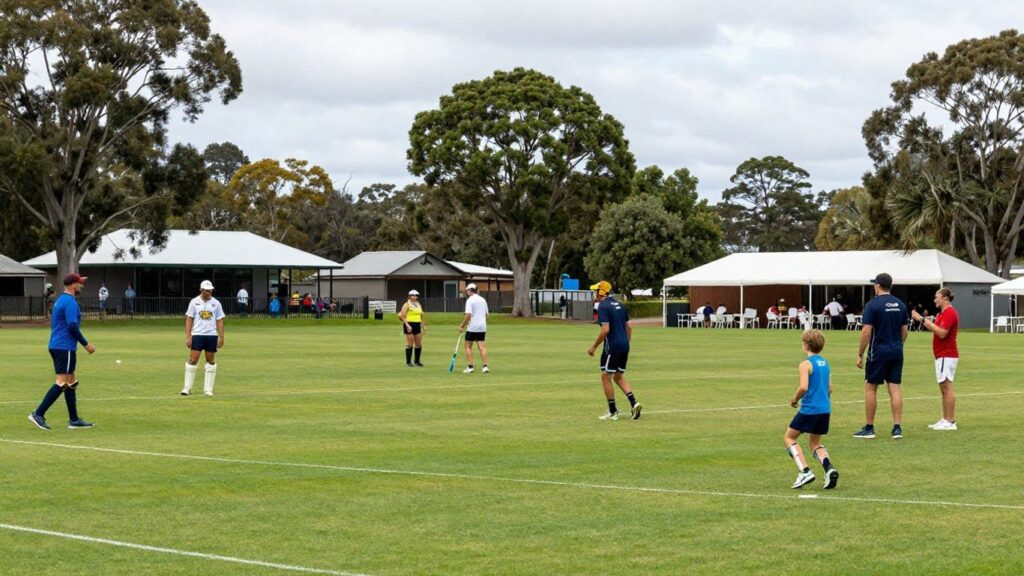 Mudgeeraba Sports Club with athletes and families