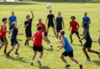 Balmain Touch Football players in action on a sunny field.
