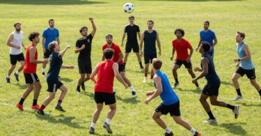 Balmain Touch Football players in action on a sunny field.