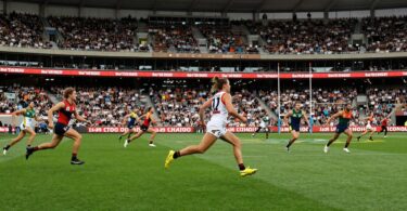 Australian athletes competing in various sports at iconic venues.