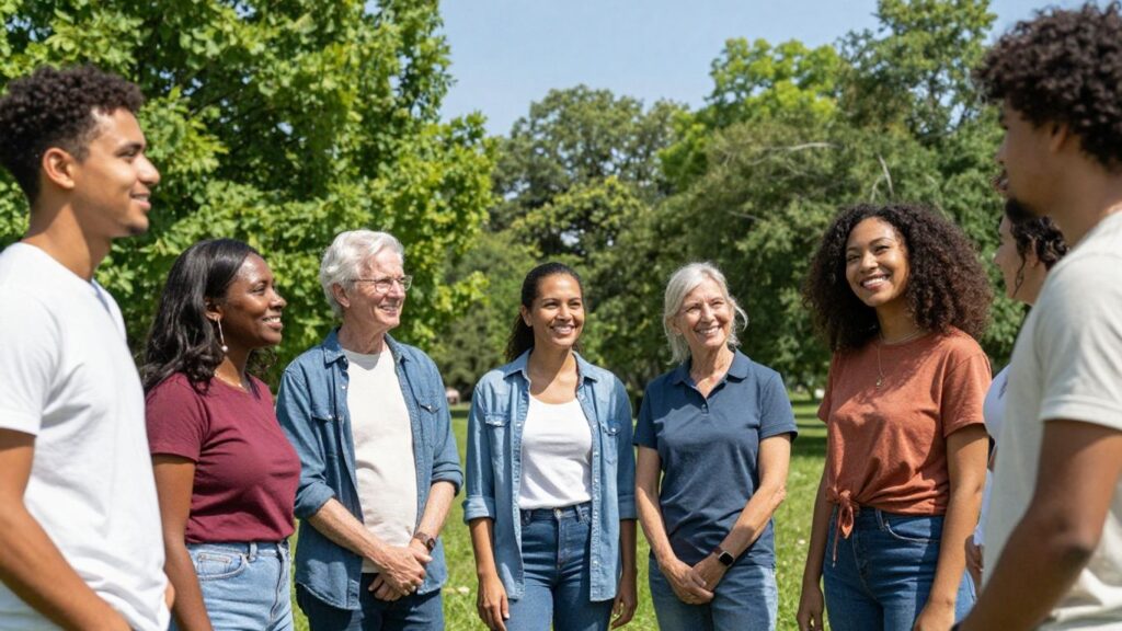 People enjoying a park in Greater Dandenong.