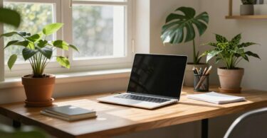 Home office setup for Australian business launch.