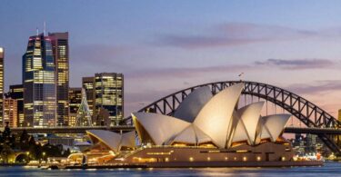 Sydney skyline at dusk, business opportunities
