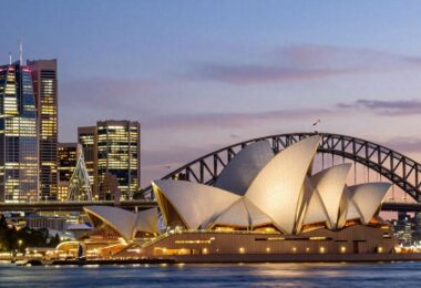 Sydney skyline at dusk, business opportunities