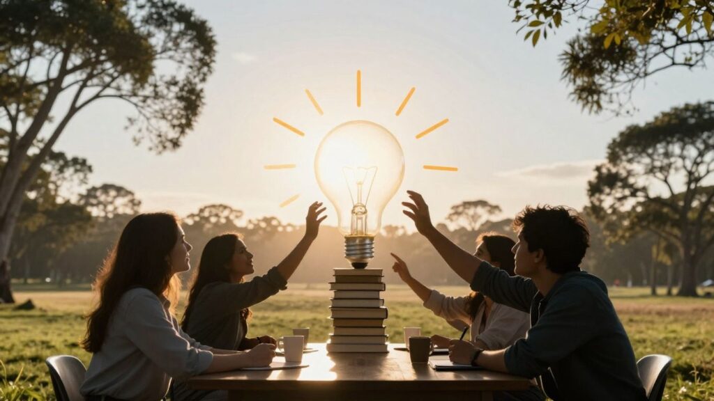 Australian education innovation and entrepreneurship concept.
