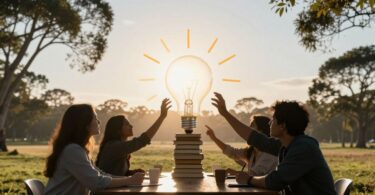 Australian education innovation and entrepreneurship concept.