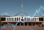 Australian Parliament House with grant opportunity graphics