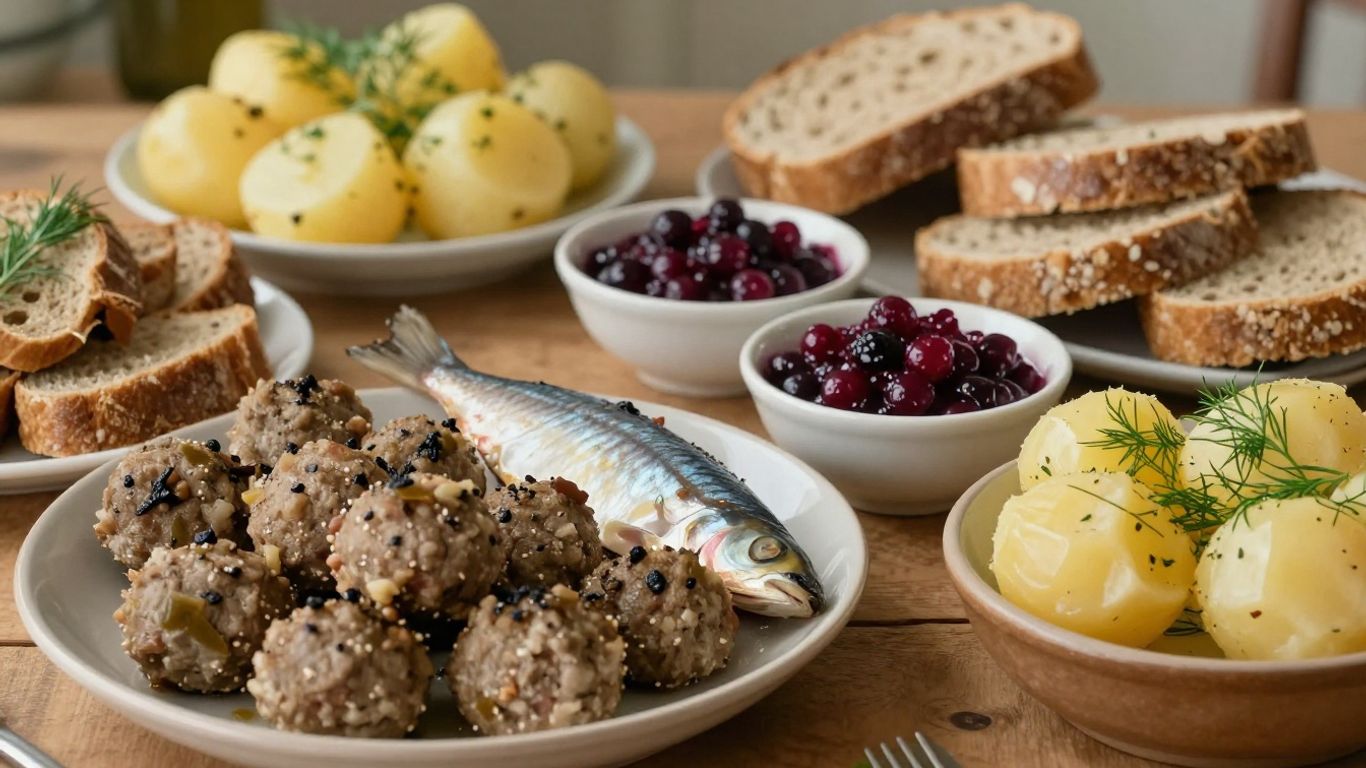 Swedish food spread in Australia