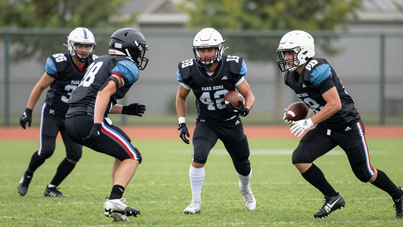 Park Ridge Football Club players training on the field