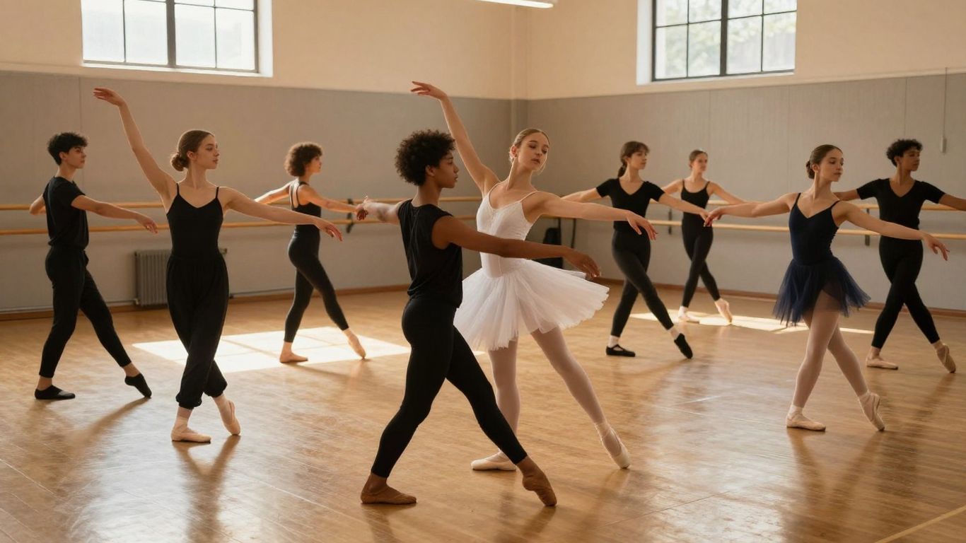 Essendon Danse Academy students dancing in Aberfeldie studio