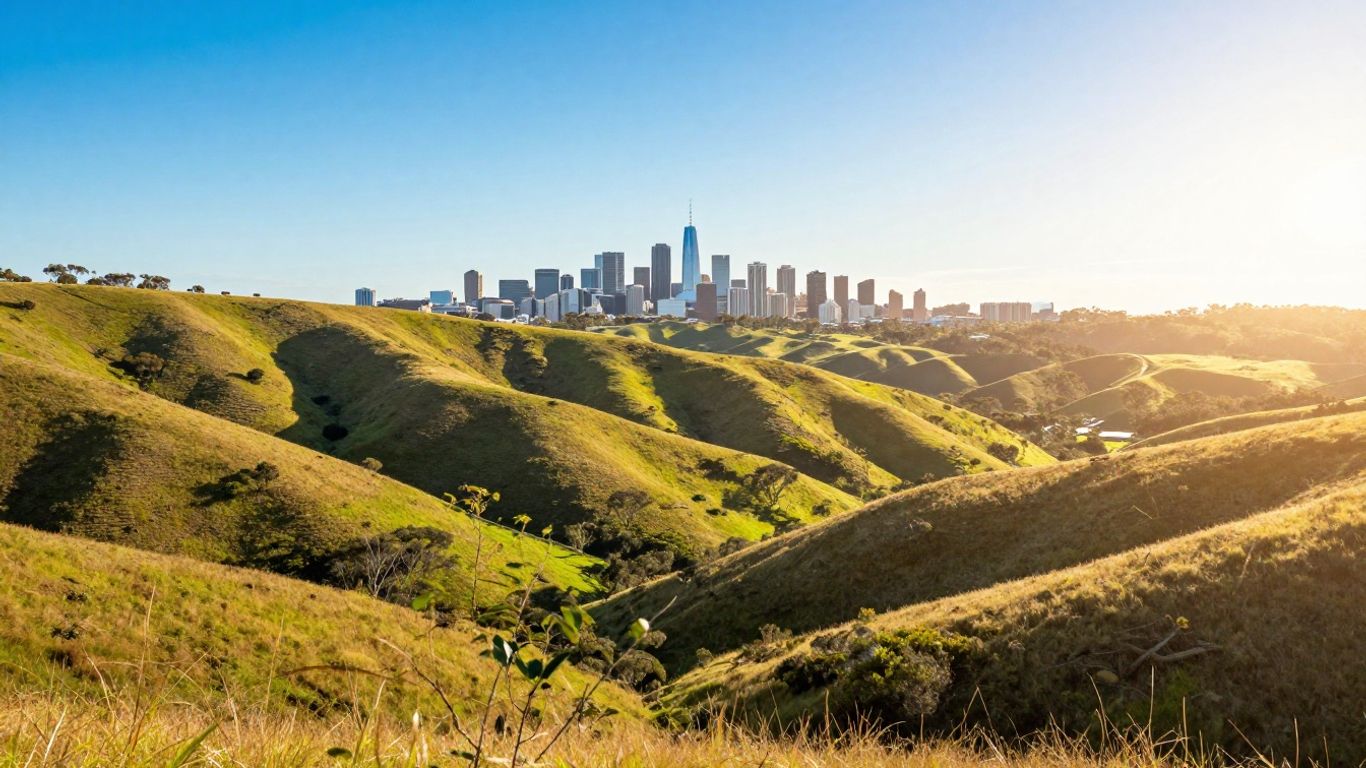 South Australian landscape with a hopeful glow.