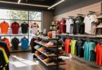 Sports store interior with colourful gear in Toowoomba