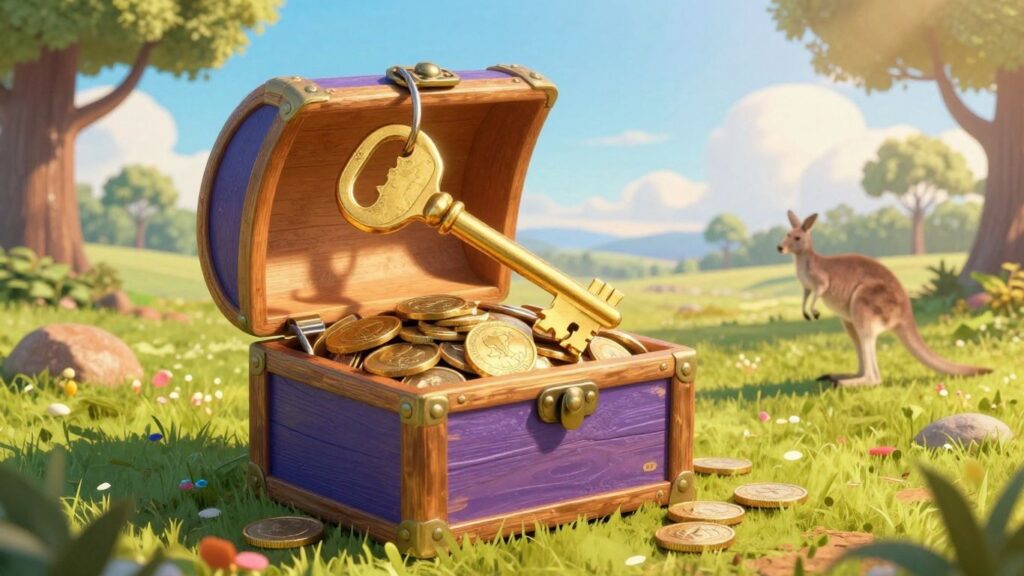 Australian non-profit funding grants key treasure chest coins