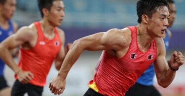 Athletes wearing Champion Sports Apparel in action.
