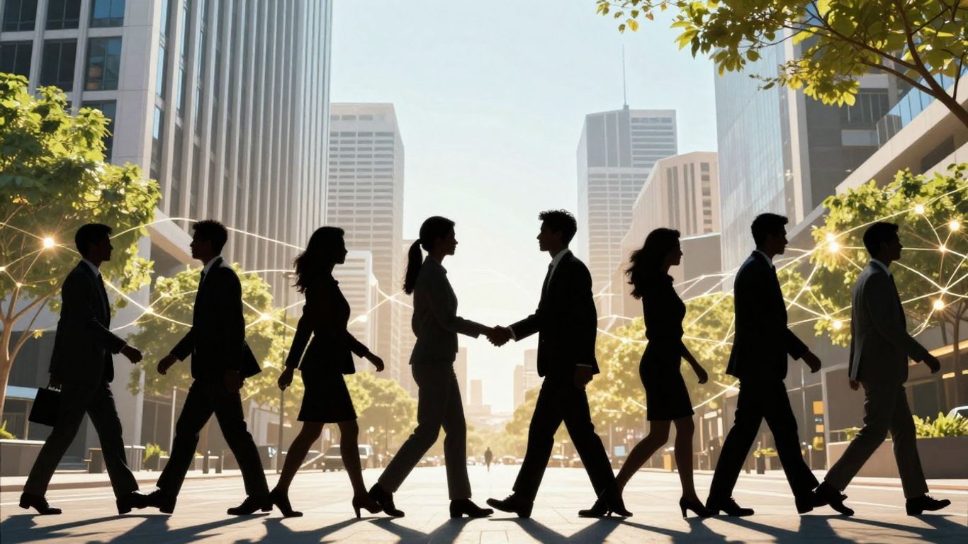 Australian business professionals connecting and growing opportunities.