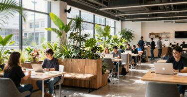 Modern collaborative workspaces at Sydney Startup Hub.