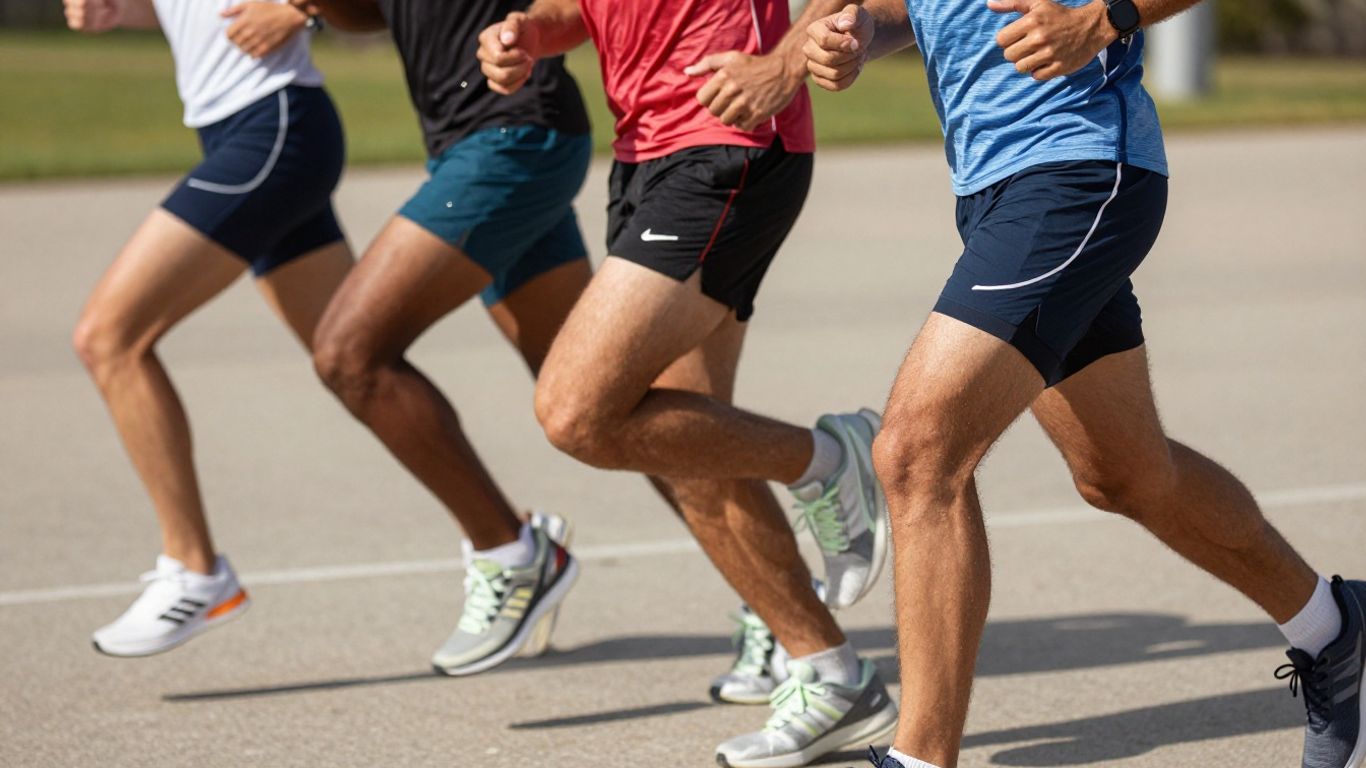 Athletes in stylish sports clothes during a game.