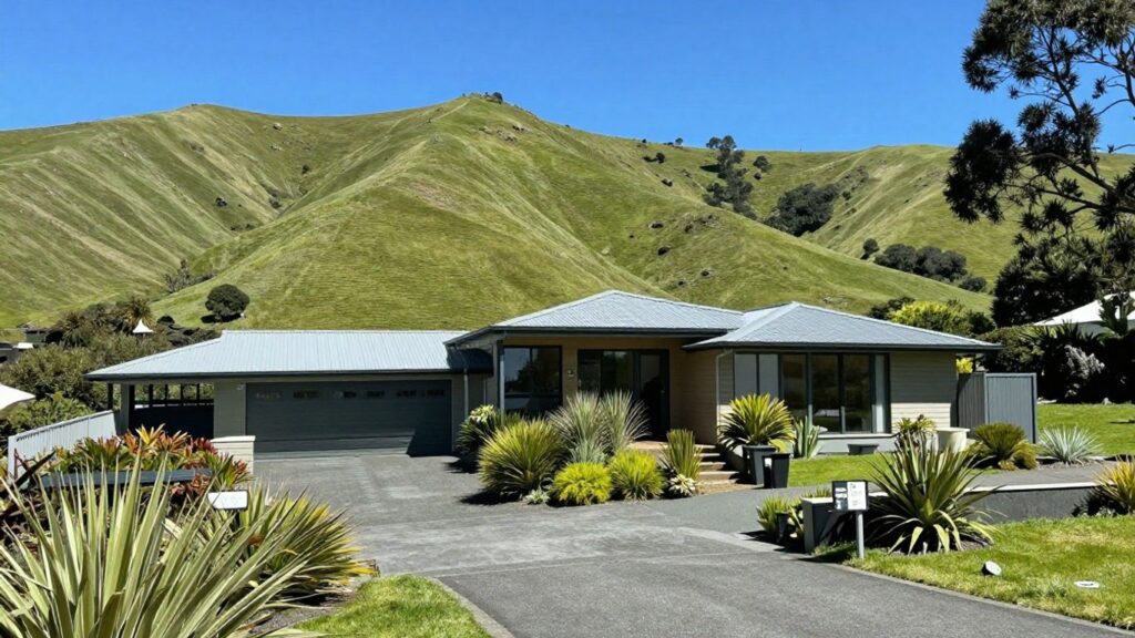 New Zealand house and landscape for investment property guide.