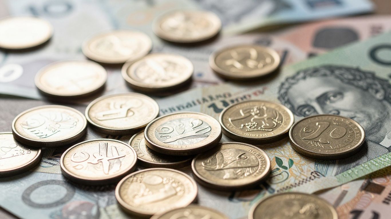 Australian currency and coins for investment.